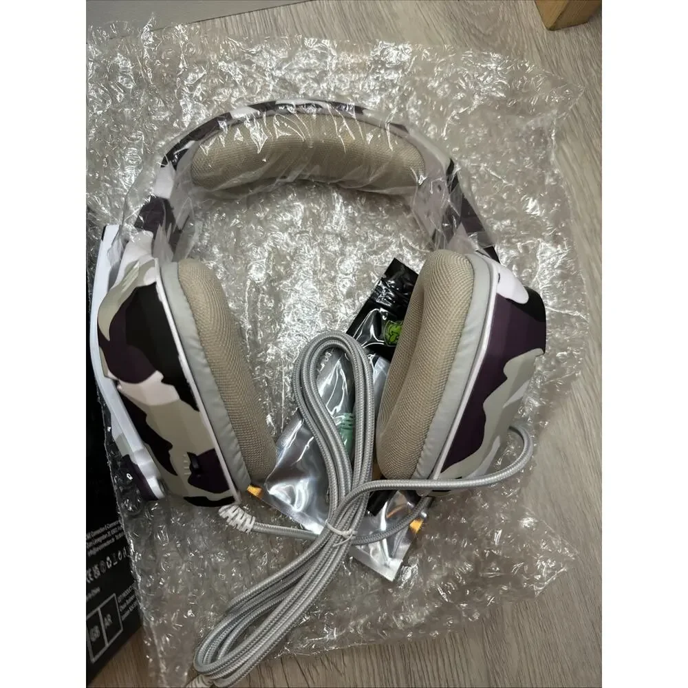 Phoinkas H-1 Gaming Headset Grey Camo Adjustable Lightweight 3.5 mm Ps4/Xbox1/PC